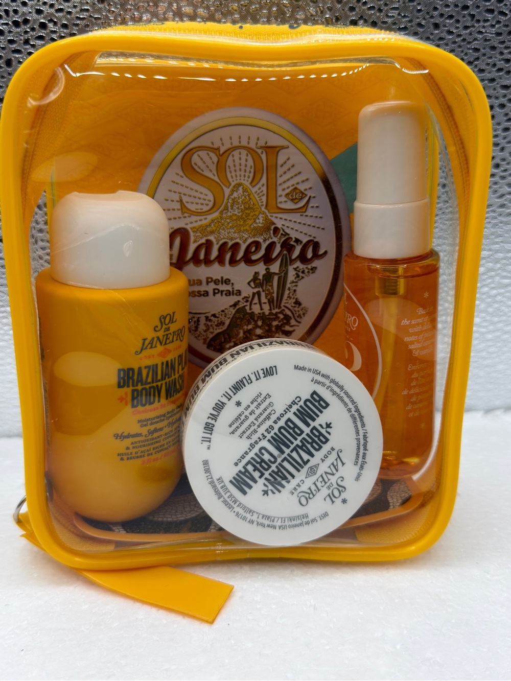 Sol de Janeiro Yellow Travel Bath & Body Set
